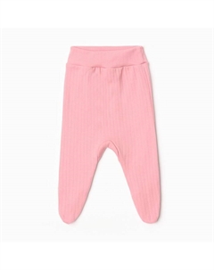 Ползунки с широким поясом, цвет розовый, рост 62 см Эдельвейс