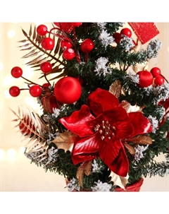 Искусственная ёлка настольная «. Праздничная», 16×35 см, ПВХ ветки отгибаются Зимнее волшебство