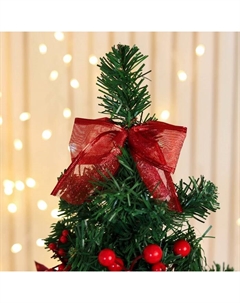 Искусственная ёлка настольная «. Праздничная», 20×58 см, ПВХ ветки отгибаются Зимнее волшебство