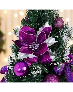 Искусственная ёлка настольная «. Праздничная», 16×35 см, ПВХ ветки отгибаются Зимнее волшебство