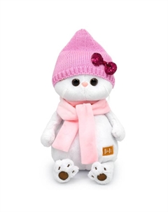 Мягкая игрушка «Ли-Ли», в шапке с бантом и шарфе, 24 см Басик и ко
