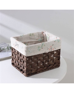 Корзина для хранения плетёная ручной работы «Веточки», 19×15×14.5 см, коричневая Доляна