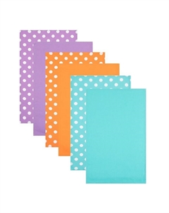 Набор кухонных полотенец «Ягодный микс», 35х60 см - 6 шт, 100% хлопок, рогожка 165 г/м2 Доляна