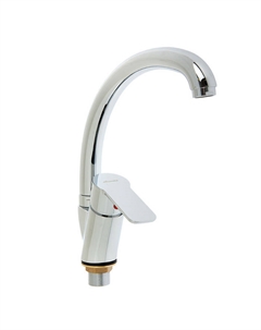 Смеситель для кухни Accoona А4064, однорычажный, хром