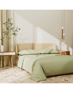 Постельное бельё дуэт Young grass, сатин Lovelife