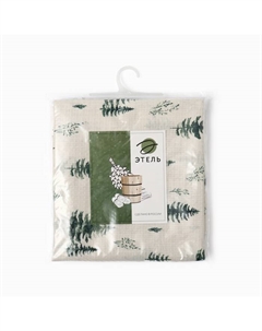 Простыня для бани «Ёлочки» 150×180 см, хлопок, ваф. полотно Этель