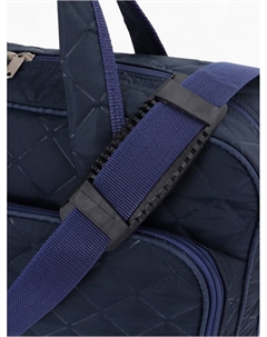 Сумка дорожная на молнии, с увеличением, 2 наружных кармана, длинный ремень, цвет синий Lucky mark