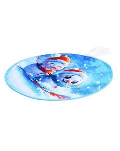 Ледянка мягкая, детская «Снеговик», диаметр 35 см Zabiaka