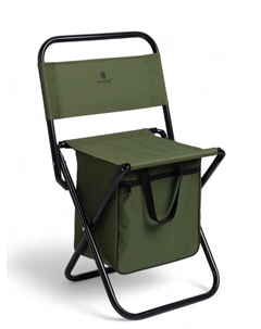 Стул туристический, 24×26×60 см, до 60 кг, с сумкой, складной, со спинкой, зелёный Maclay