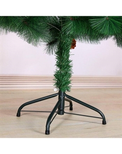 Искусственная ёлка с шишками «. Кедр зелёный», 150 см, d иголок 10 см, d нижнего яруса 88 см, 152 ветки отгибаются Зимнее волшебство