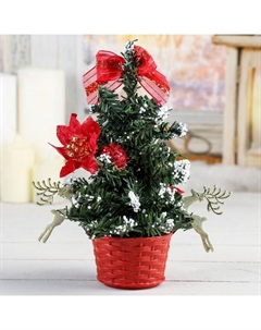 Искусственная ёлка настольная «. Снежная», 20 см, ПВХ ветки отгибаются Зимнее волшебство