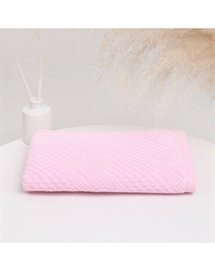 Полотенце махровое «Узор», цвет пудровый, 50х80 см, хлопок, 450г/м Nefertiti