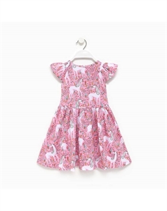 Платье для девочки, цвет розовый/мятный/белый, рост 104 см Luneva