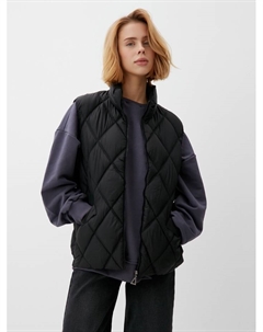 Жилет женский демисезонный на молнии, чёрный, размер 42 Collorista