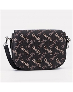 Сумка женская мессенджер на магните, 20×8×15 см, коричневая David jones