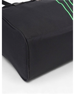 Сумка дорожная на молнии, держатель для чемодана, длинный ремень, цвет чёрный/зелёный Lucky mark