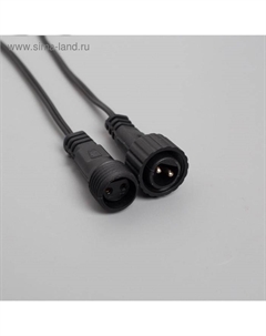 Гирлянда «Клип-лайт» 5 нитей по 20 м, IP44, УМС, тёмная нить, 665 LED, свечение зелёное, 24 В Luazon lighting