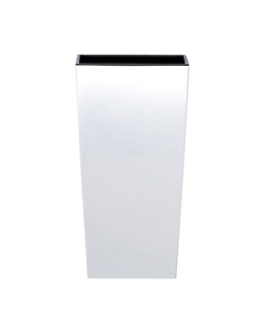 Кашпо URBI SQUARE, 2 предмета: внутренняя и наружная ёмкости, 8 и 16,3 л, цвет белый Prosperplast