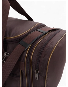 Сумка дорожная на молнии, с увеличением, 5 наружных карманов, цвет коричневый Lucky mark