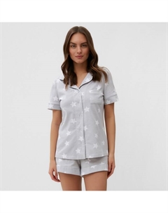 Пижама женская (рубашка, шорты) Star, размер 44-46 Kaftan