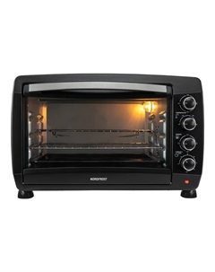 Мини-печь NORDFROST RC 450 B, 2000 Вт, 45 л, 100-250°С, гриль, конвекция, чёрная Nordfrost