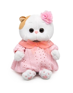 Мягкая игрушка «Кошечка Ли-Ли BABY» в пудровом платье, 20 см Басик и ко