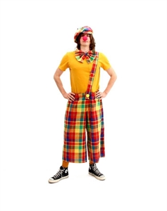 Костюм карнавальный «Клоун с бабочкой», цветная клетка, р. 48-56 Страна карнавалия