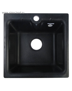 Мойка кухонная из камня GRANMILL 18, 415×415×200 мм, черная Granmill