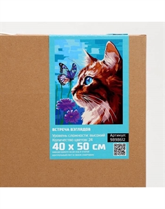 Картина по номерам на холсте с подрамником «Встреча взглядов» 40×50 см Школа талантов