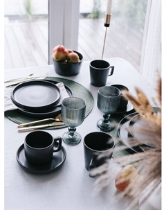 Набор кружек «Гранит», 4 шт., 340 мл, керамика, коричневый Доляна