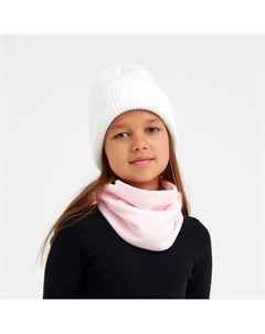 Снуд детский флисовый, размер 50-58, розовый Minaku