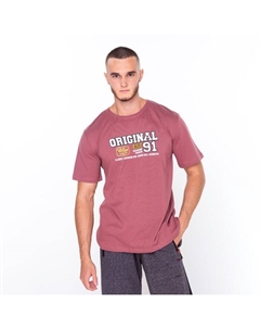 Футболка мужская с принтом, цвет кофе, размер 46 Ohana market