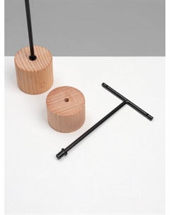 Подставка под серьги Т-образная, набор 3 шт., 16, 13.5, 11.5 см, чёрная Qf