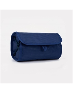 Косметичка дорожная, 4 отдела на молниях, цвет синий Бако текстиль