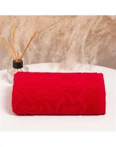 Полотенце махровое Радуга, 100х150см, цвет красный, 295гр/м, хлопок Дм