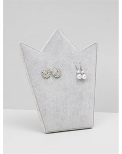 Подставка под серьги «Корона» 20×10×23.5 см, серая Qf