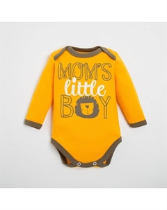 Боди Mum's boy, рост 74-80 см, жёлтое Крошка я