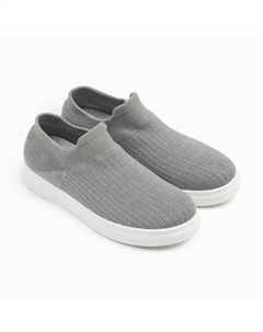 Кроссовки детские (без шнурков), цвет серый, размер 33 Milena