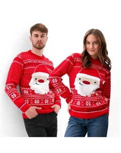Свитер вязаный новогодний Santa, размер 54 Kaftan