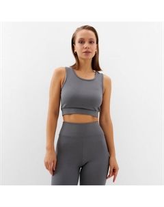 Топ спортивный женский графит, размер 42 Minaku