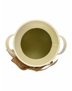 Кашпо - ваза «Гленн», 10×10×19 см, 1.2 л, бежевое Take it easy