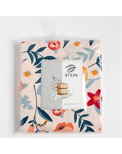 Простыня для бани «Цветочное поле» 150×180±5 см, 100% хлопок, вафельное полотно, 160 г/м² Этель