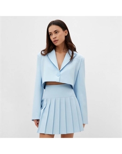 Пиджак укороченный Base, р. 42, голубой Mist