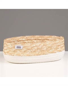 Корзина стеллажная «Сканди», 33×22×14 см, молочный Natural house