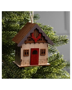 Подвеска световая «Дом охотника», 9×5.5×10 см, 1 LED, от батареек AG10×3, свечение тёплое белое Luazon lighting