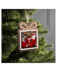 Подвеска световая «Белочка с подарками», 11×9 см, от батареек LR41×3, свечение тёплое белое Luazon lighting