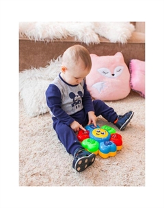 Развивающая игрушка «Мой цветочек»: русская озвучка, рассказывает стихи, поёт песенки, световые эффекты Zabiaka