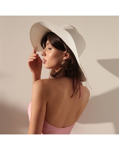 Шляпа Ocean, размер 56-58, белая Minaku