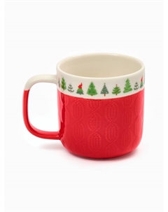 Кружка керамическая новогодняя «Ёлочки», 350 мл, ручная работа Дорого внимание