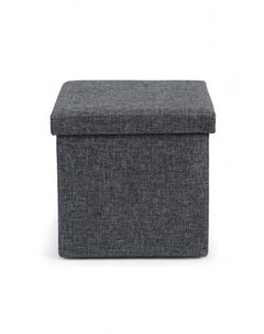 Пуф – короб складной «», с ящиком, 300×300×300 мм, рогожка, цвет серый Клик мебель